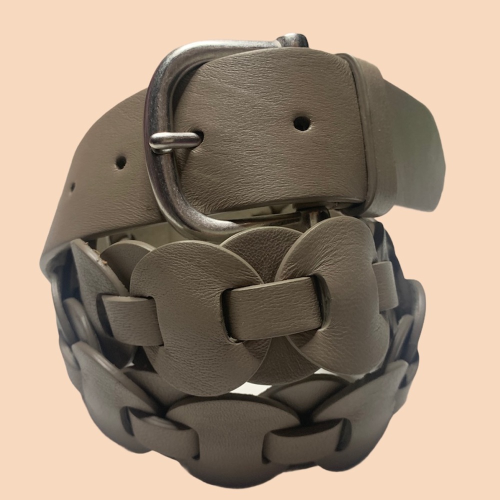 Gray Braided Belt